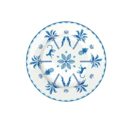 Easy Life Assiette à dessert bleue EXOTIC VIBES> Services De Table En Porcelaine​|Exotic Vibes