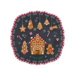 Easy Life Assiette à dessert GINGERBREAD> Noël|Services De Table En Porcelaine