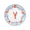 Easy Life Assiette à dessert homard CÔTE DE MER> Services De Table En Porcelaine​|Côte De Mer