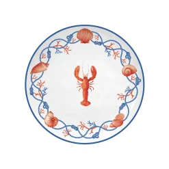 Easy Life Assiette à dessert homard CÔTE DE MER> Services De Table En Porcelaine​|Côte De Mer