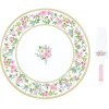 Easy Life Assiette à gâteau Ø 32 cm avec pelle GARDEN JOY> Romantique|Services De Table En Porcelaine​