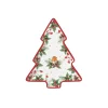 Easy Life Assiette en forme d’arbre CHRISTMAS BERRIES> Noël|Services De Table En Porcelaine​