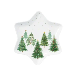 Easy Life Assiette en forme d’étoile FESTIVE TREES> Services De Table En Porcelaine​|Festive Trees