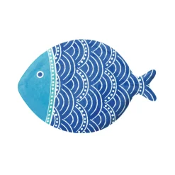 Easy Life Assiette en porcelaine de 27×19 cm SEA FRIENDS – versColor 1> Services De Table En Porcelaine​|Sea Friends