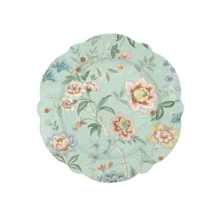 Easy Life Assiette en porcelaine de Ø 20 cm ZEN GARDEN GREEN> Romantique|Services De Table En Porcelaine​