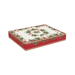Easy Life Assiette ovale rouge-gorge CHRISTMAS BERRIES><noscript><img width=
