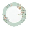 Easy Life Assiette plate en porcelaine de Ø 26 cm ZEN GARDEN GREEN> Romantique|Services De Table En Porcelaine​