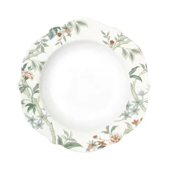 Easy Life Assiette plate en porcelaine de Ø 26 cm ZEN GARDEN WHITE> Romantique|Services De Table En Porcelaine​