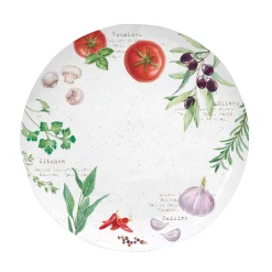 Easy Life Assiette plate HOME & KITCHEN> Services De Table En Porcelaine​|Home & Kitchen