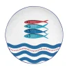 Easy Life Assiette Plate SARDINE’S PARTY> Maritime|Services De Table En Porcelaine​