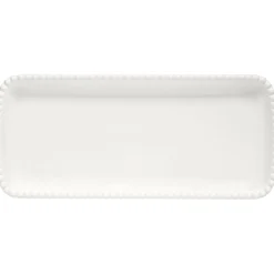 Easy Life Assiette rectangulaire 36×16 cm Tiffany WHITE> Moderne|Services De Table En Porcelaine​