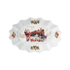Easy Life Assiiete ovale CHRISTMAS MEMORIES> Noël|Services De Table En Porcelaine​