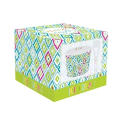 Easy Life Bol à glace avec cuillère TEXTURE 02> Services De Table En Porcelaine​