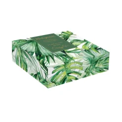 Easy Life Bol en porcelaine 21×16 cm en forme de feuille TROPICAL LEAVES GREEN> Moderne|Services De Table En Porcelaine​