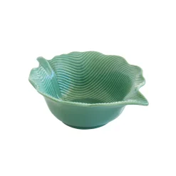 Easy Life Bol en porcelaine 21×16 cm en forme de feuille LEAVES LIGHT GREEN> Moderne|Services De Table En Porcelaine
