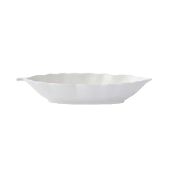 Easy Life Bol feuille en porcelaine 26×11,5 cm LEAVES WHITE> Moderne|Services De Table En Porcelaine