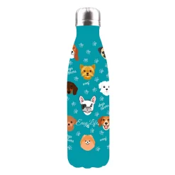 Easy Life Bouteille thermos de 500 ml THE DOGS> Bouteille Isotherme