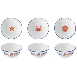 Easy Life Ensemble 3 bols Ø 10 cm CÔTE DE MER> Services De Table En Porcelaine​|Côte De Mer