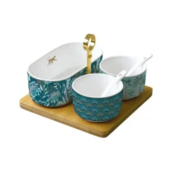 Easy Life Ensemble apéritif Atmosphere JUNGLE> Coffret Cadeau|Services De Table En Porcelaine​