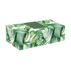 Easy Life Ensemble apéritif avec plateau en bambou et 2 bols en porcelaine en forme de feuilleCarre MADAGASCAR> Moderne|Services De Table En Porcelaine​