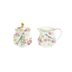 Easy Life Ensemble avec pot à lait et sucrier SPRING TIME> Romantique|Petit Dejeuner