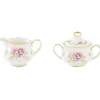 Easy Life Ensemble cremier et sucrier en porcelaine 200 ml + 200 ml> Romantique|Petit Dejeuner
