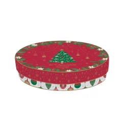 Easy Life Ensemble de 4 assiettes à dessert JINGLE BELLS> Services De Table En Porcelaine​|Jingle Bells