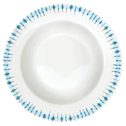 Easy Life Ensemble de 6 assiettes creuses SHIBORI> Services De Table En Porcelaine​