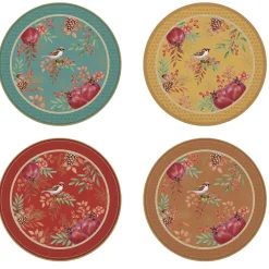 Easy Life Ensemble de 4 assiettes àdessert AUTUMN SYMPHONY> Services De Table En Porcelaine​