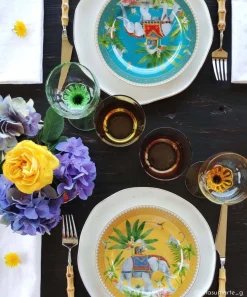 Easy Life Ensemble de 4 assiettes àdessert MARAJAH><noscript><img width=