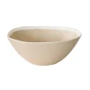 Easy Life Ensemble de 2 bols à salade en porcelaine de 22,5×19,5 cmBEIGE> Moderne|Services De Table En Porcelaine​