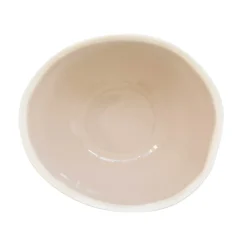 Easy Life Ensemble de 2 bols à salade en porcelaine de 22,5×19,5 cmBEIGE> Moderne|Services De Table En Porcelaine​