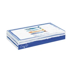 Easy Life Ensemble de 3 bols avec un plateau BORD DE MER> Maritime|Services De Table En Porcelaine​