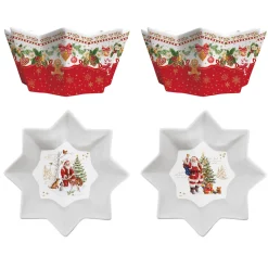 Easy Life Ensemble de 2 bols CHRISTMAS MEMORIES> Noël|Services De Table En Porcelaine​