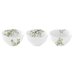 Easy Life Ensemble de 3 bols en porcelaine de diamètre 9,5 cm chacun NATURA> Nature|Services De Table En Porcelaine​