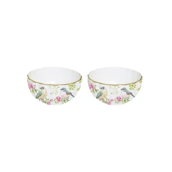 Easy Life Ensemble de 2 bols SPRING TIME> Romantique|Services De Table En Porcelaine