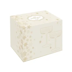 Easy Life Ensemble de 2 coupes à champagne avec fil d’or FESTIVE> Services De Table En Porcelaine​|Festive