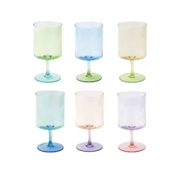 Easy Life Ensemble de 6 goblets RAINBOW> Services De Table En Porcelaine​|Rainbow