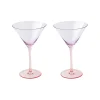 Easy Life Ensemble de 2 Martini calices RAINBOW> Services De Table En Porcelaine​|Rainbow