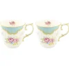 Easy Life Ensemble de 2 mugs en porcelaine 325 ml dans une boîteHERITAGE BLUE> Romantique|Petit Dejeuner
