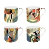 Easy Life Ensemble de 4 mugs KILIMANJARO> Coffret Cadeau|Petit Dejeuner