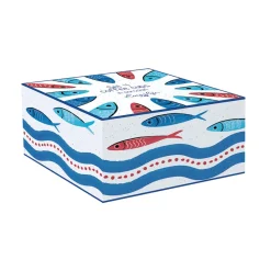 Easy Life Ensemble de 4 petits verres à café SARDINE’S PARTY> Maritime|Petit Dejeuner