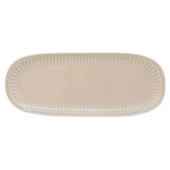 Easy Life Ensemble de 3 plateaux ovales en porcelaine de 38×16 cm BEIGE> Moderne|Services De Table En Porcelaine​