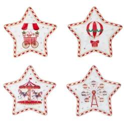 Easy Life Ensemble de 4 porte-sachets de thé CHRISTMAS WONDERLAND> Noël|Christmas Wonderland