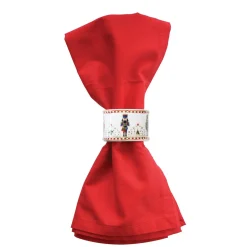 Easy Life Ensemble de 4 porte-serviettes NUTCRACKER> Noël|Nutcrackers