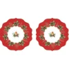 Easy Life Ensemble de 2 sets de table CHRISTMAS BERRIES> Noël|Services De Table En Porcelaine​