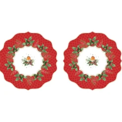 Easy Life Ensemble de 2 sets de table CHRISTMAS BERRIES> Noël|Services De Table En Porcelaine​