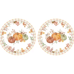 Easy Life Ensemble de 2 sets de table Ø 34,5 cm HARVEST> Services De Table En Porcelaine​|Harvest