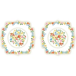 Easy Life Ensemble de 2 sets de table BOHO FLOWERS> Services De Table En Porcelaine​