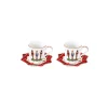Easy Life Ensemble de 2 tasses à café avec soucoupes Vintage NUTCRACKER> Noël|Petit Dejeuner
